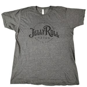 Jelly Roll Beautifully Broken Tour Tultex Dark Gray Graphic Tee Unisex Large